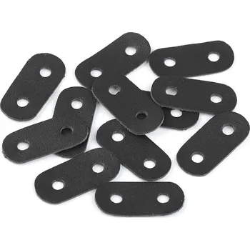 Brzdičky z eko kůže 16x34 mm, střední, 3 černá