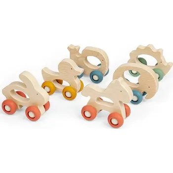 Hračka pro nejmenší Bigjigs Toys Zvířátko na kolečkách 1 ks