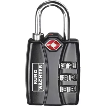 Visací zámek Burg Wächter 32991 visací zámek 30.80 mm TSA černá na heslo