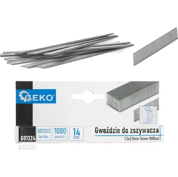 Hřebík Geko Hřebíky do sešívačky 1,2 x 2,0 mm 14 mm 1000 ks (200)