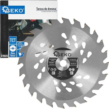 Pilový kotouč Geko Pilový kotouč na dřevo 136 mm x 10 mm x 24T – pro akumulátorové pily (100)