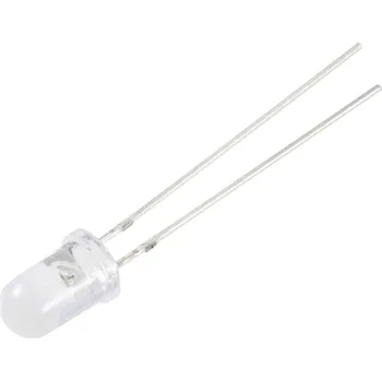 Dioda TRU COMPONENTS LED s vývody zelená kulatý 5 mm 3000 mcd 100 ° 20 mA 2.9 V