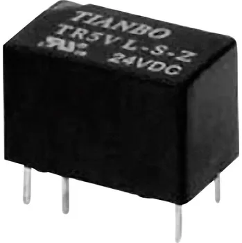 Tianbo Electronics TR5V-M-24VDC-S-Z, TR5V-M-24VDC-S-Z relé do DPS, monostabilní, 1 cívka, 60 V/DC, 120 V/AC, 2 A, 1 ks