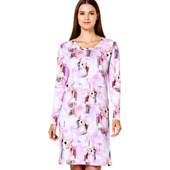 Dámská noční košile Dámská Noční Košile FOLTÝN DKHL 348 Velikost: 7XL, Materiál: Dlouhý rukáv