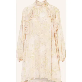 Dámské šaty Mrs & Hugs Dámské Šaty S Volánky, režná / světle zelená /...