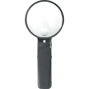 Lupa TOOLCRAFT 821010, 821010 stojací lupa zvětšení: 2 x, 4 x, Velikost objektivu: (Ø) 88 mm