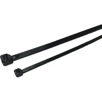 Organizace kabelů Stahovací páska Nerozpojitelné 368 mm 3.6 mm Černá Nylon 66 RS PRO