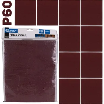 Brusný papír Geko Brusný plátno - list 230x280mm P60 (10/500)