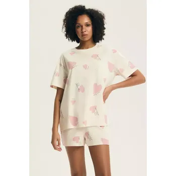 Pánské pyžamo DÁMSKÉ PYŽAMO ELAIN 44498 SS26 světle růžová S