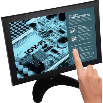 Monitor Joy-it RB-LCD10-2 dotykový monitor Energetická třída (EEK2021): A (A - G) 25.4 cm (10 palec) 1280 x 800 Pixel HDMI(TM), USB, VGA, BNC, AV IPS LCD