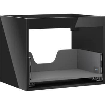 Koupelnový nábytek Mexen Box-A korpus skříňky pod umyvadlo 60 cm, 1 zásuvka, černý lesk - 91AX0-0600-470-1-70 Korpusy skříněk