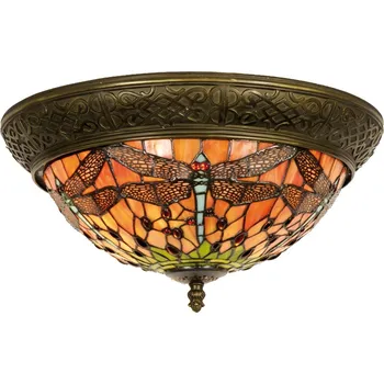 Stropní světlo Tiffany Cecile - Ø 38*19 cm E14/max 2*40W