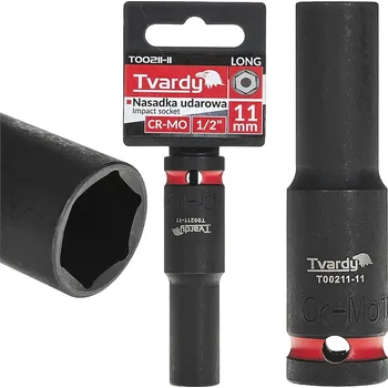 Geko Dlouhá nástrčná hlavice 1/2" 6-hranná 11 mm CR-MO (6/72)