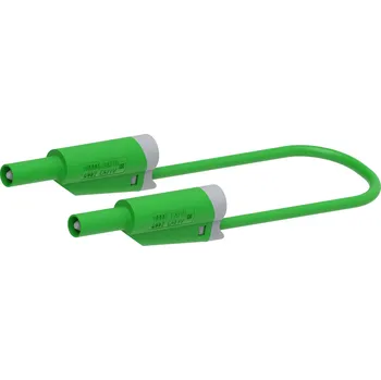 Měřicí kabel Electro PJP 2710-IEC-CD1-100V měřicí kabel lamelová zástrčka 4 mm lamelová zástrčka 4 mm 1.00 m zelená 1 ks