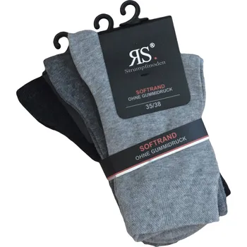 Dámské ponožky RS klasické dámské zdravotní jednobarevné ponožky s jemným svěrem mix24 35-38