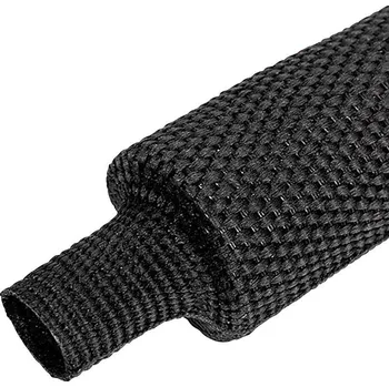 Quadrios 25CA545 Smršťovací bužírka s tkaninou černá 80 mm 40 mm Poměr smrštění:2:1 metrové zboží