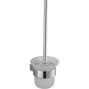 WC štětka kielle Vega - WC štětka nástěnná s držákem, matné sklo/chrom 40518020