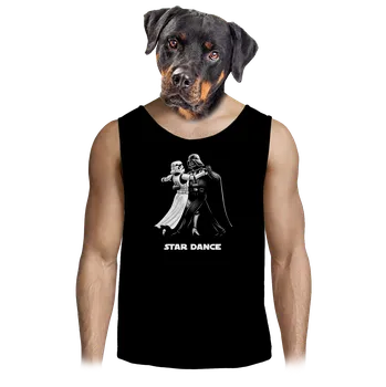 Pánské tílko Bastard Star dance pánské tílko Black