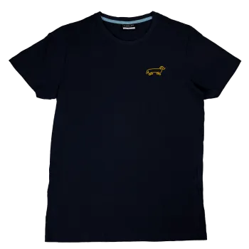 Příslušenství pro přípravu kávy The Naughty Dog - Tričko s jezevčíkem - tmavě modré - XL