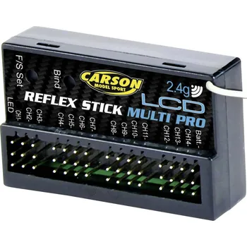 RC vybavení Carson Modellsport Reflex Stick Multi Pro LCD 14-ti kanálový přijímač 2,4 GHz