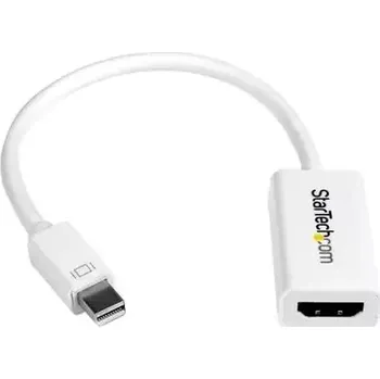 Video kabel StarTech aktivní adaptér Mini DisplayPort M na HDMI F bílá (MDP2HD4KSW)