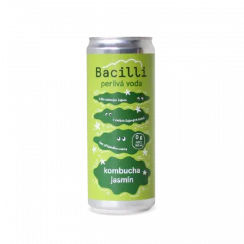 Limonáda Bacilli Perlivá voda Kombucha jasmín BIO - 330ml