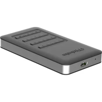 Pevný disk Verbatim Store n Go Secure Portable SSD 256 GB, externí SSD disk, USB 3.2 (Gen 2) , černá
