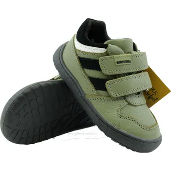 Chlapecké polobotky Dětské celoroční barefoot boty Protetika VESTON khaki - vel. 30