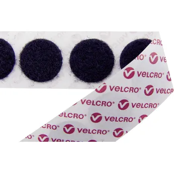 Zip VELCRO® E20101533011425 kulaté suché zipy, lepicí, flaušová část, (Ø) 15 mm, černá, 1300 ks