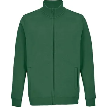 Pánská mikina SOĽS Cooper Unisex mikina se zipem SL04240 Bottle green S