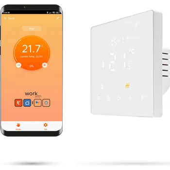 Pokojový termostat s WiFi Tuya PRO3, bílý