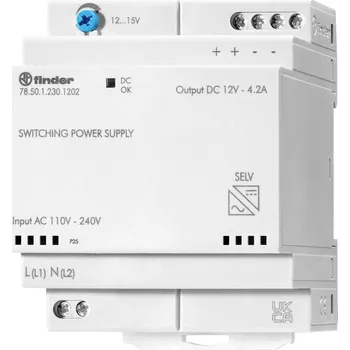 spínaný zdroj Finder 78.50.1.230.1202 síťový zdroj na DIN lištu 12 V/DC 4.6 A 50 W Obsah 1 ks