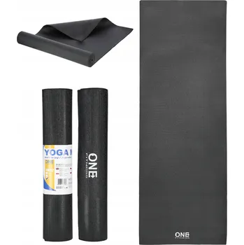 podložka na cvičení Fitness podložka One Fitness 173x61 cm Černá Jóga Pilates Aerobik PVC Odolná