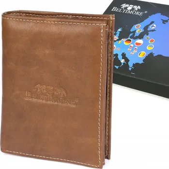 Peněženka Peněženka Beltimore , přírodní kůže, hnědá - muž