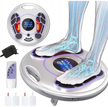 Masážní přístroj Stimulátor krevního oběhu pro nohy EMS TENS 25 režimů 99 intenzit + 4 elektrody