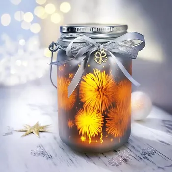 kempingová lampa Weltbild LED dekorace Lucerna s ohňostrojem 493238