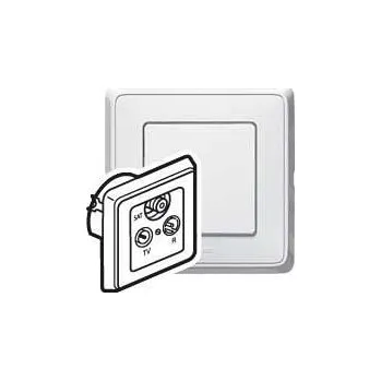 vypínač CA BÍLÁ ZÁS. TV-RD-SAT PRŮ.KON *773837 Legrand