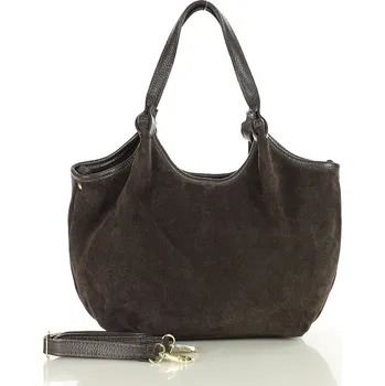 Kabelka Dámská kožená kabelka Marco Mazzini MM291 tmavě hnědá