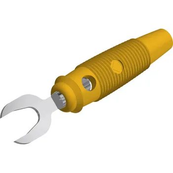 Krokosvorka Hirschmann Test a Measurement KB 3 ge laboratorní zástrčka zástrčka, rovná žlutá 1 ks