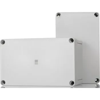 Elektroinstalační krabice Nástěnná krabice, řada: PK IP66 Plast RAL7035 180 x 110 x 90mm RAL 7035