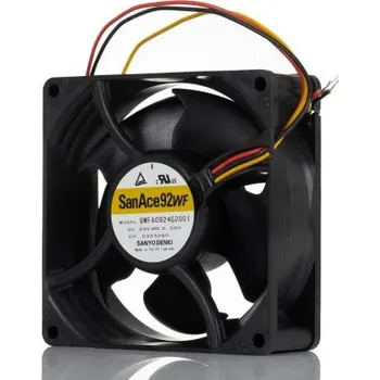 PC ventilátor Axiální ventilátor DC, 92 x 92 x 32mm, průtok vzduchu: 109.5cfm 13.9W 12 → 27.6 V.