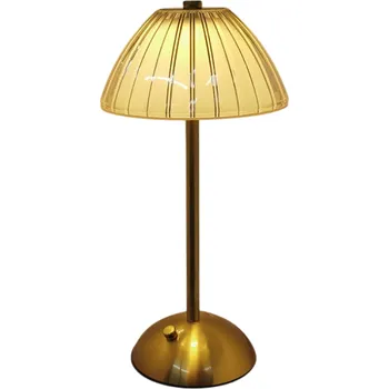 Stojací lampa Moderní stolní LED lampa 30 x 15 cm s 3 typy světla, USB-C nabíjení, protiskluzová podložka, nastavitelné osvětlení, 3W, 5V