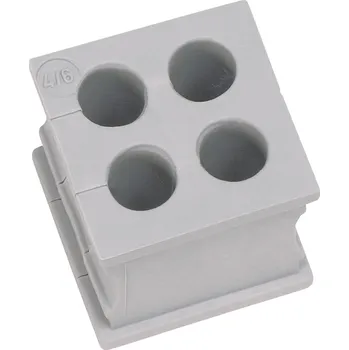 Icotek KT 4/2 s drážkami 2 mm, elastomer, šedá, 1 ks