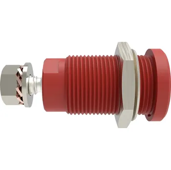 Elektrická zásuvka Schützinger DI SEB 9424 Ni / RT bezpečnostní vestavná zásuvka 4 mm Rovná červená 1 ks