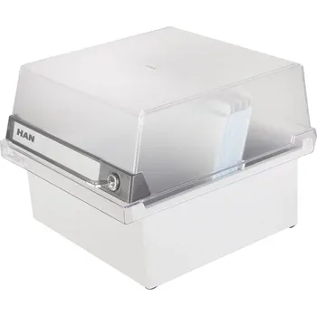 Kartotéka HAN SPECIAL EDITION 965-S-631 kartotéční krabice světle šedá max. počet karet: 800 karet DIN A5 na šířku se zámkem