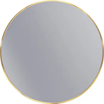 Zrcadlo Erga Round, kulaté zrcadlo 70cm, zlatý rám, ERG-V01-ROUND-7070-GD