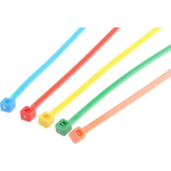 Stahovací páska Kabelová vázací páska Nedá se uvolnit 165mm 2,5 mm Míchané Nylon 66 RS PRO