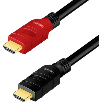 Audio kabel LogiLink HDMI AV kabel [1x HDMI zástrčka - 1x HDMI zástrčka] 10 m černá