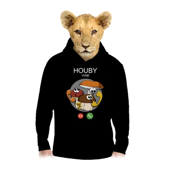 Chlapecká mikina Bastard Houby volají dětská mikina klokanka Black
