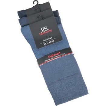 Pánské ponožky RS klasické pánské zdravotní nadměrné jednobarevné ponožky s jemným svěrem mix23 47-50